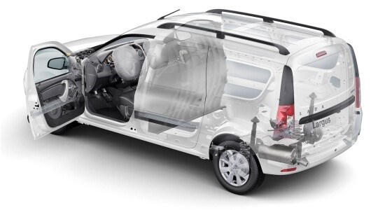 Технические характеристики Lada Largus furgon 1.6 л. 8-кл. 5-мкпп